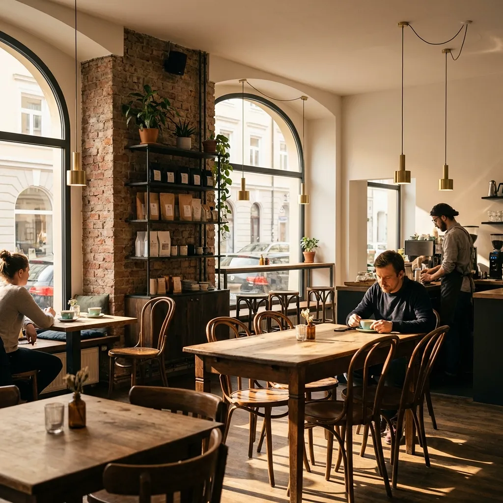 Cozy cafe interior